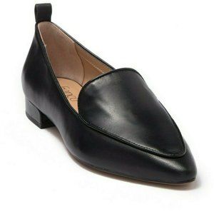 FRANCO SARTO black leather pointed Studio loafers